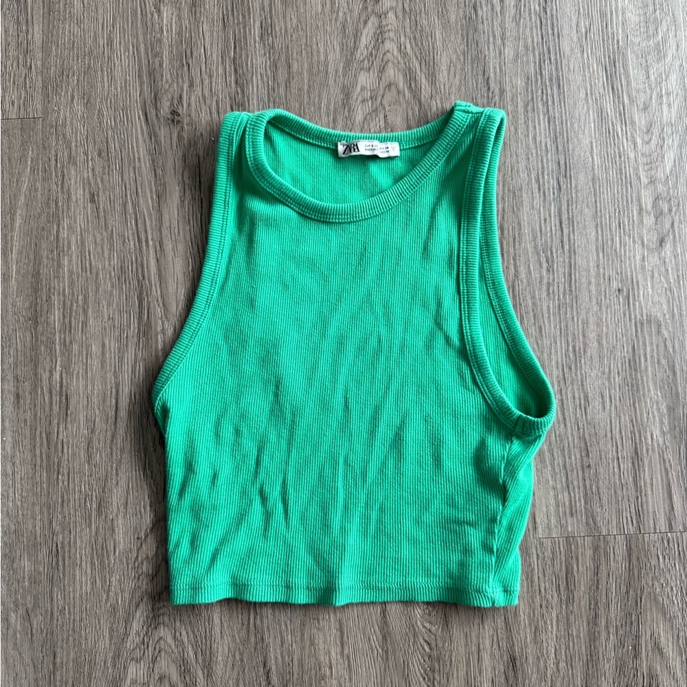 Zara Green Tank Top